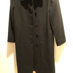 New Liz Claiborne wool coat, XS, black